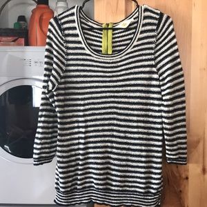 Anthropologie HWR Monogramed Casual Sweater